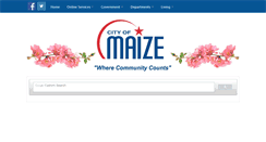 Desktop Screenshot of cityofmaize.org