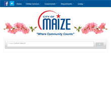 Tablet Screenshot of cityofmaize.org